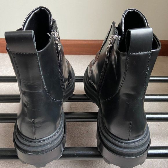 SCHUTZ Women Johan Leather Combat Boots - NEW NWOB - Picture 5 of 8